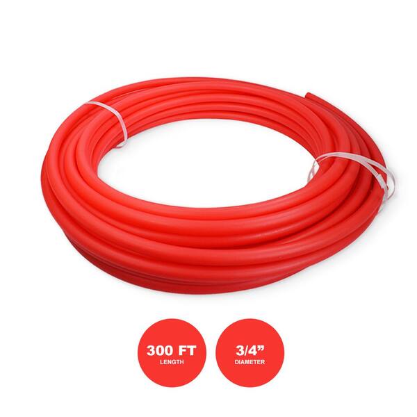 3/4" x 300' Red Expansion PEX A Tubing Oxygen Barrier for Radiant Floor Heating 