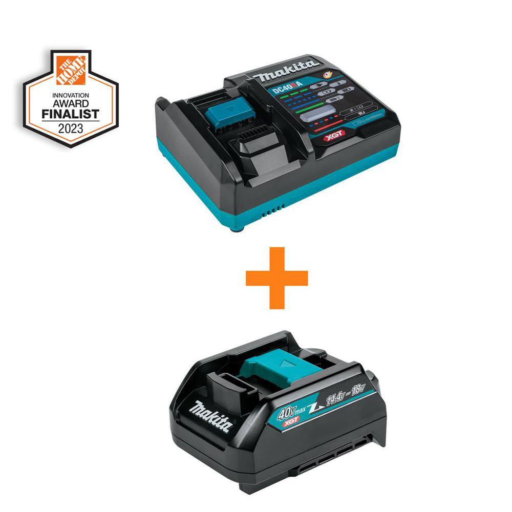 thumbnail image 2 of Makita DC40RA 40V MAX XGT Rapid Optimum Charger Kit With 2.5 Ah Li-Ion Battery 2 of 4