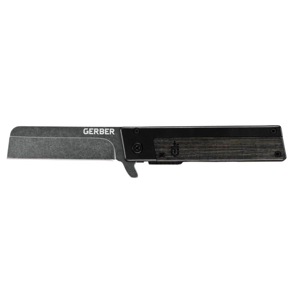 Gerber Quadrant 2.7 in. Straight Edge Flipper Knife 1066486 - The Home Depot