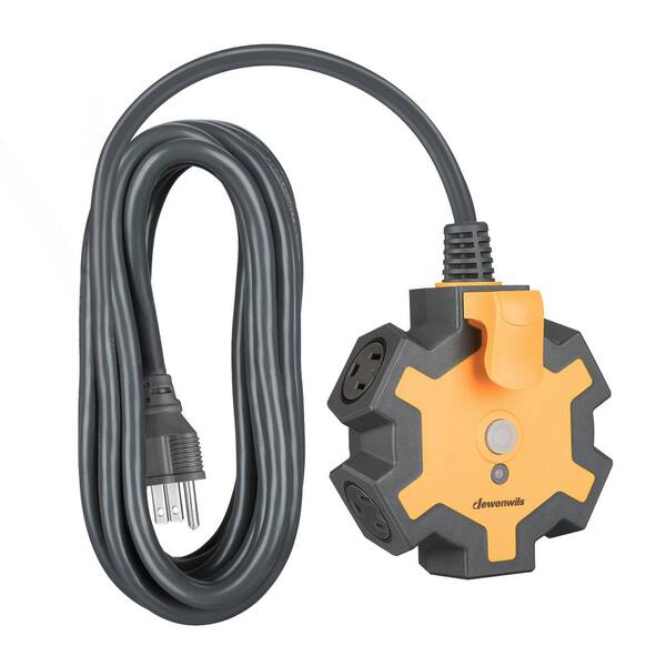 DEWENWILS 15 ft. 5Outlet Industrial HeavyDuty Power Strip for Garage