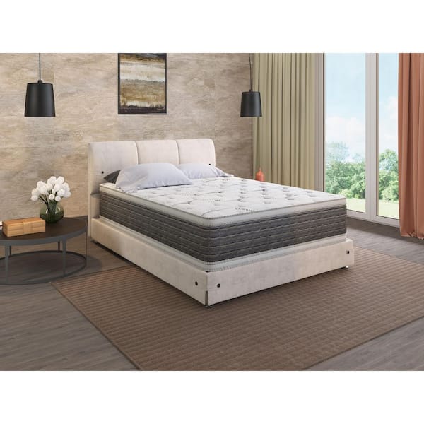 Modern Full Medium Firm Foam and Spring 14.5 in. Bed-in-a-Box Mattress for Better Slepp