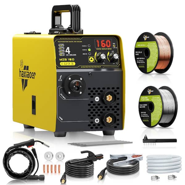 160 Amp 110 Volts 4-in-1 Multi-Process Welder with Synergic Control & Spatter Reduction