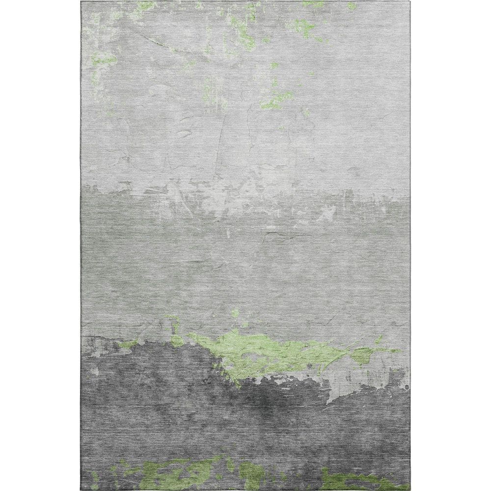 Mayfield Premium Machine Washable Abstract AMF1885 Aloe 3 ft. x 4 ft. Area Rug price history on PriceWatchPro