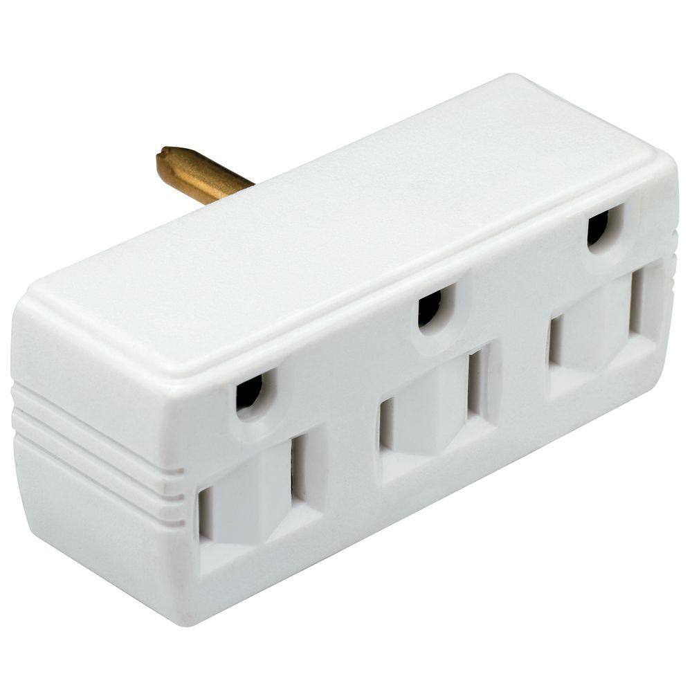 Legrand Pass & Seymour 15 Amp 125-Volt Triple Tap Lighted Adapter ...