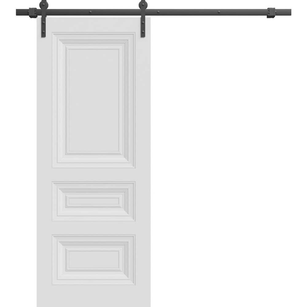 7233 28 in. x 96 in. Sold Core White Color Wood Sliding Barn Door with Hardware Kit price history on PriceWatchPro