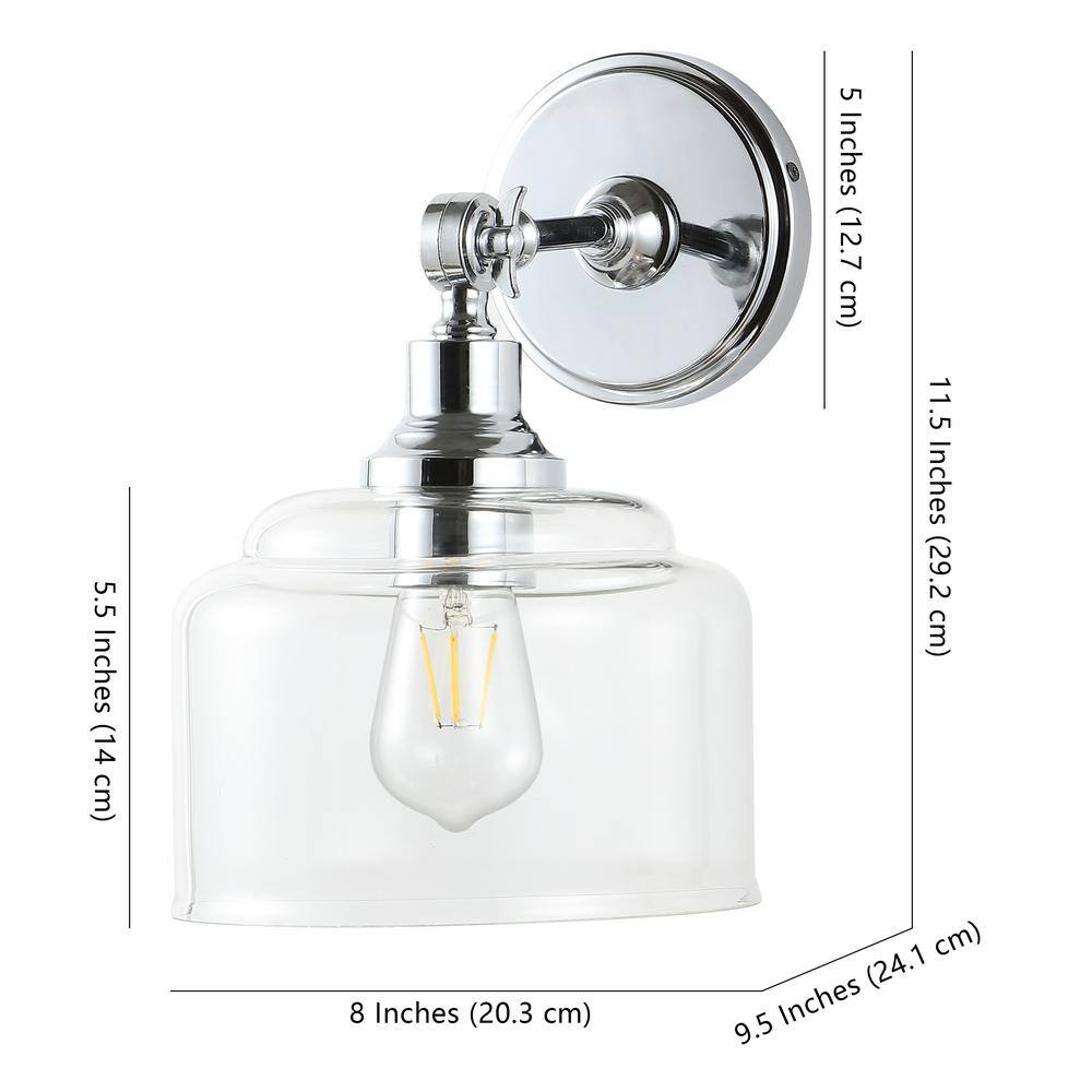 Lansor Chrome Glass Artistic Flow Wall Sconce Set of 2