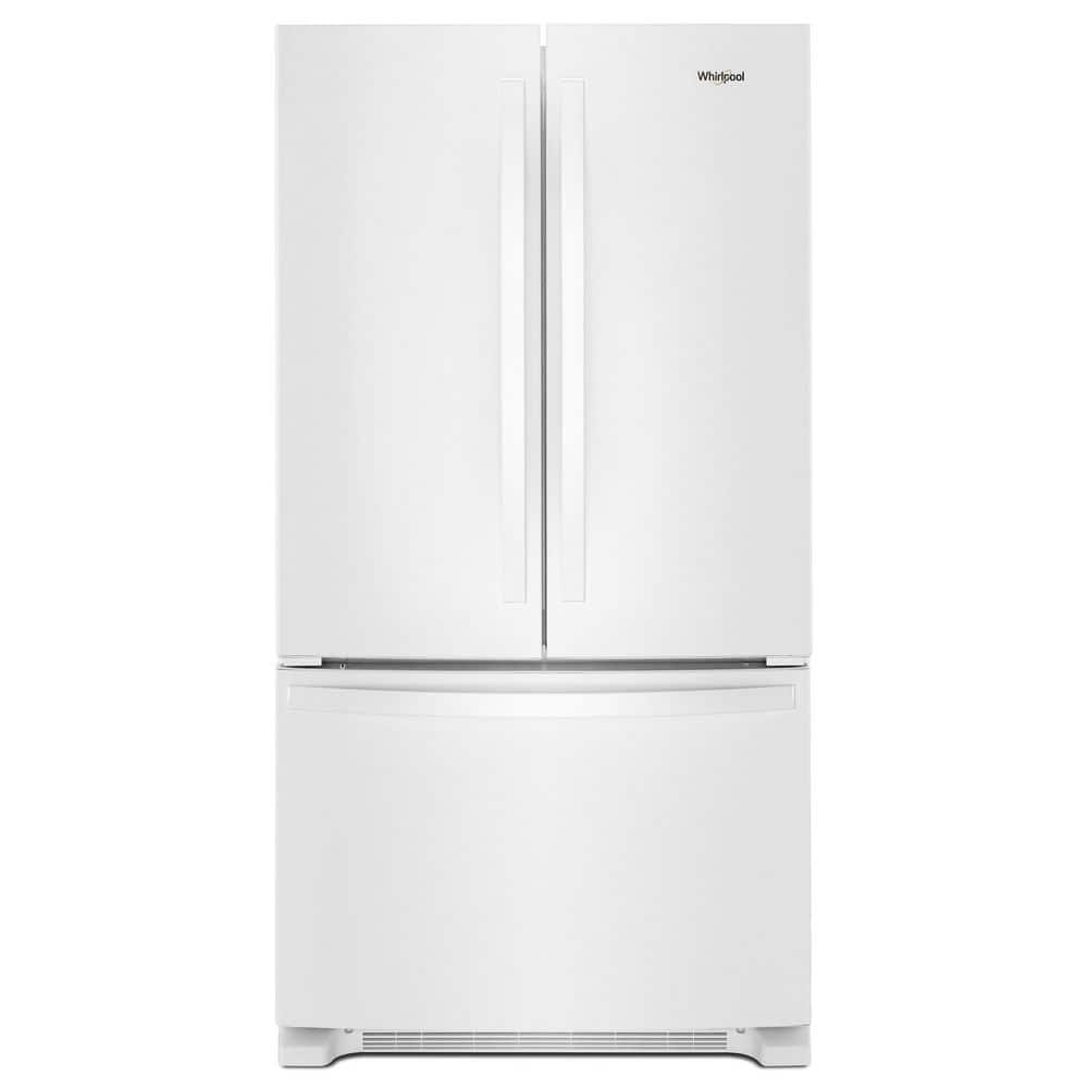 36 in. 25.2 cu. ft. Full Depth French Door Refrigerator in White with Elevated Deli Drawer