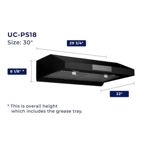 chef 30 ps18 range hood