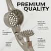 Aoibox 8.4 oz. Garlic Mincer Tool with Sturdy Design Extracts More Garlic Paste, Soft and Easy to Squeeze, Gold
