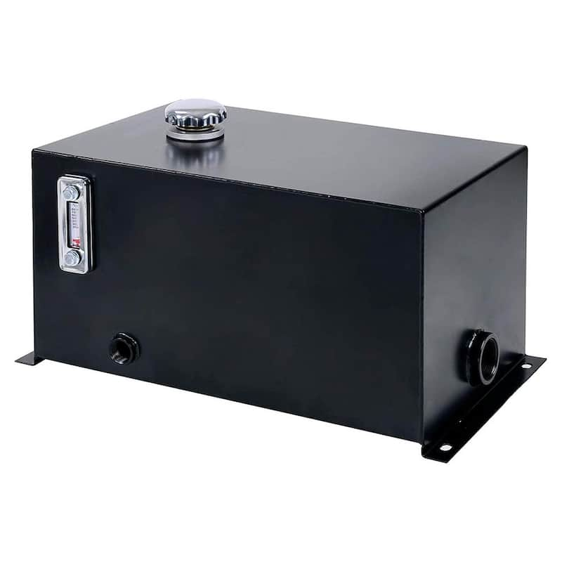 10 gal. 14 Gauge Steel Hydraulic Reservoir Tank, Black