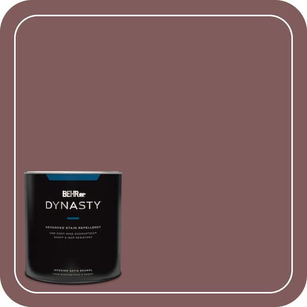 BEHR DYNASTY 1 qt. #140F-6 Book Binder Satin Enamel Interior Stain-Blocking Paint & Primer