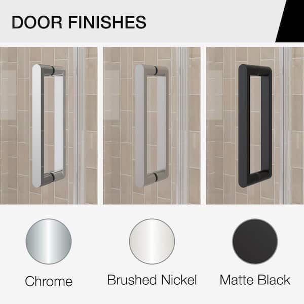 MAAX Manhattan 31 in. to 33 in. W x 68 in. H Frameless Pivot