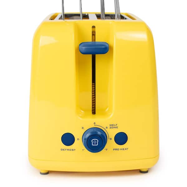  Nostalgia GCT2 Deluxe Grilled Cheese Sandwich Toaster with  Extra Wide Slots, Yellow: Home & Kitchen
