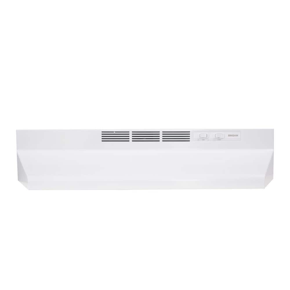 Broan 24" White Steel Convertible Under Cabinet Range Hood