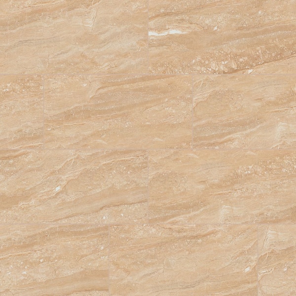 MSI Take Home Tile Sample - Alvara Oro 4 in. x 4 in. Polished Porcelain Floor and Wall Tile