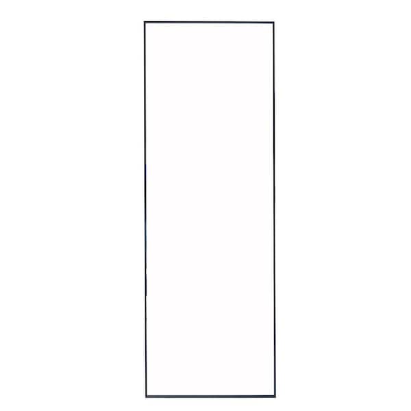 Unbranded 24 in. W x 64 in. H Rectangular Black Metal Full Length Floor Mirror