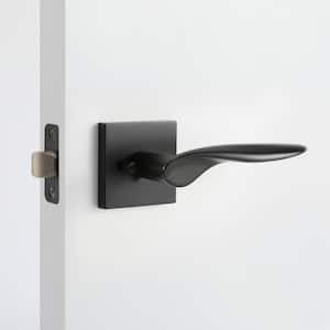 Lafayette Matte Black Bed/Bath Modern Door Handle (Privacy - Left Hand)