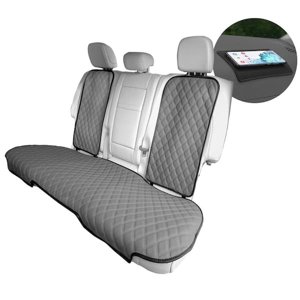 2Pack Car Seat Cushion,Non-Slip Rubber Bottom with Storage Pouch,Premium  Comfort Memory Foam,Driver Seat Back Seat Cushion,Car Seat Pad Universal  (Black) 