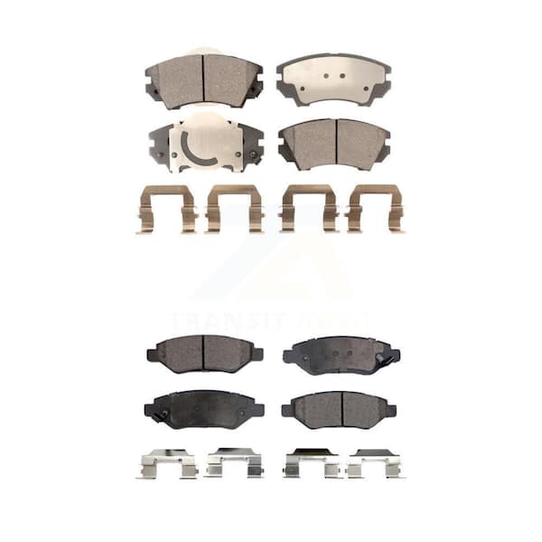 TEC Front Rear Ceramic Brake Pads Kit For 2010-2015 Chevrolet Camaro LT LS KTC-100180