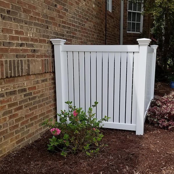 Weatherables Hanover 4x4 ft. White Vinyl Pool Fence Gate