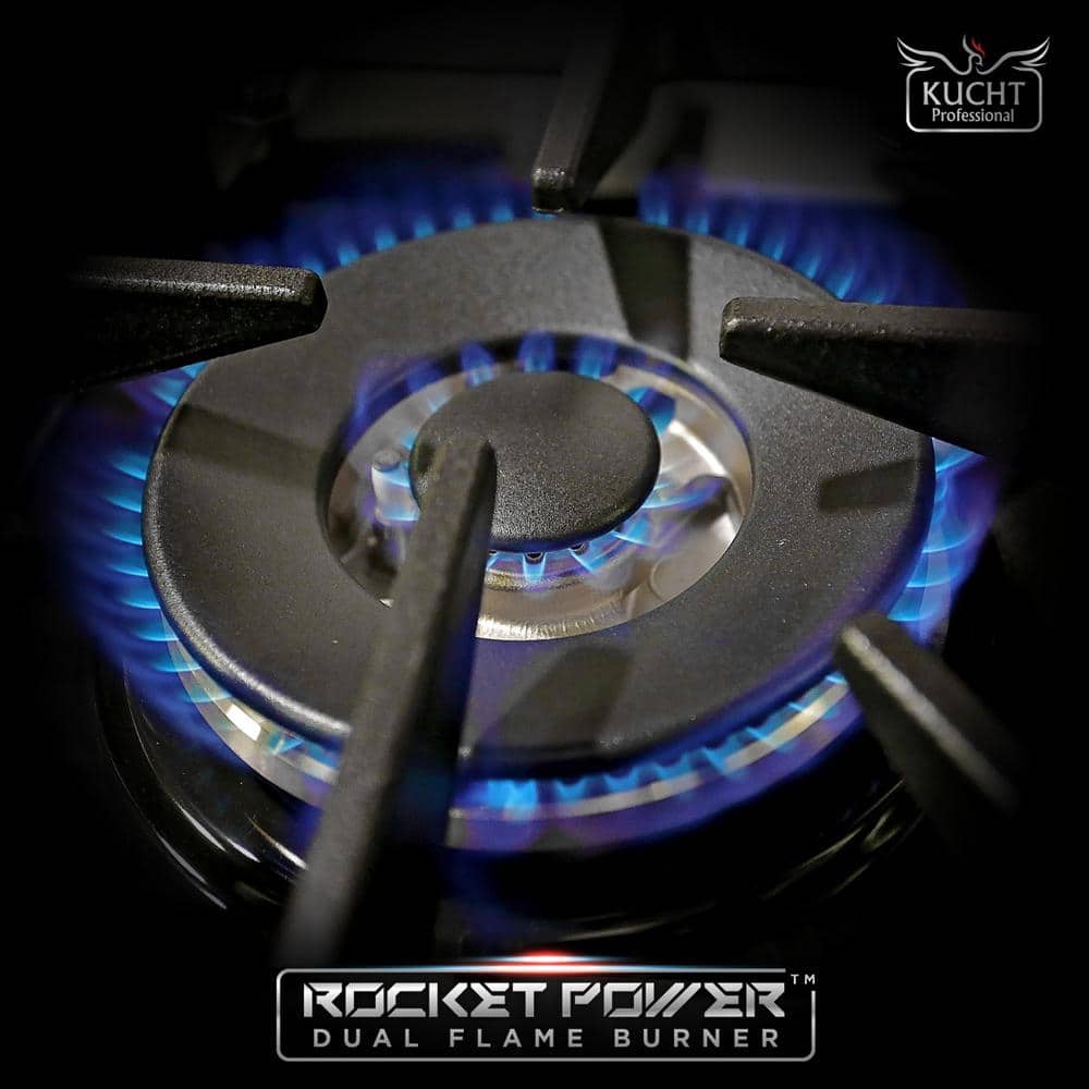 48" Stainless Steel Freestanding Natural Gas Range with Double Oven and Griddle