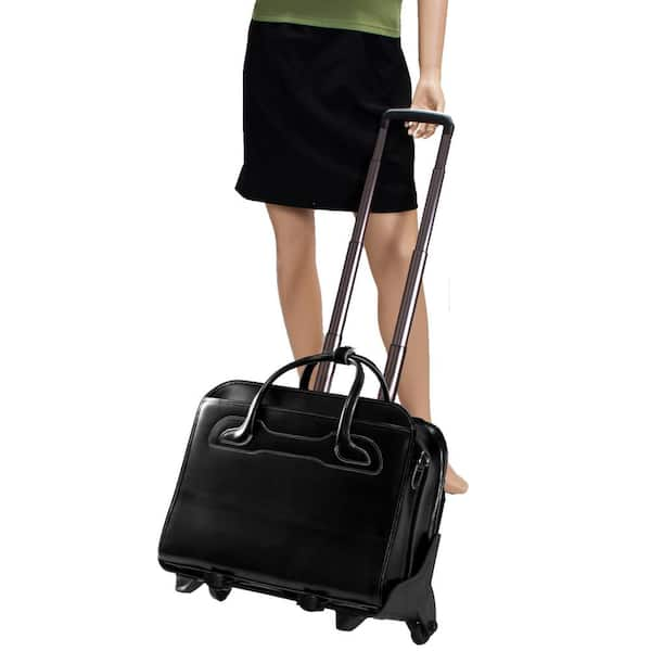 McKlein Willowbrook Detachable Wheeled Briefcase - Black