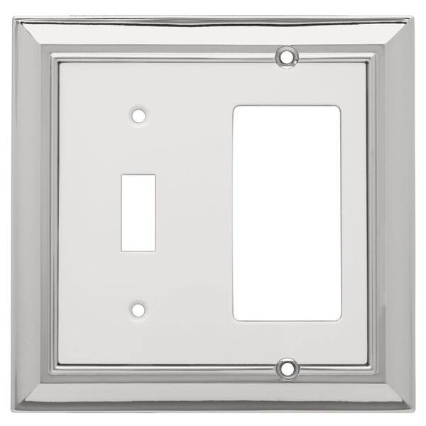 Liberty White 2-Gang 1-Toggle/1-Decorator/Rocker Wall Plate
