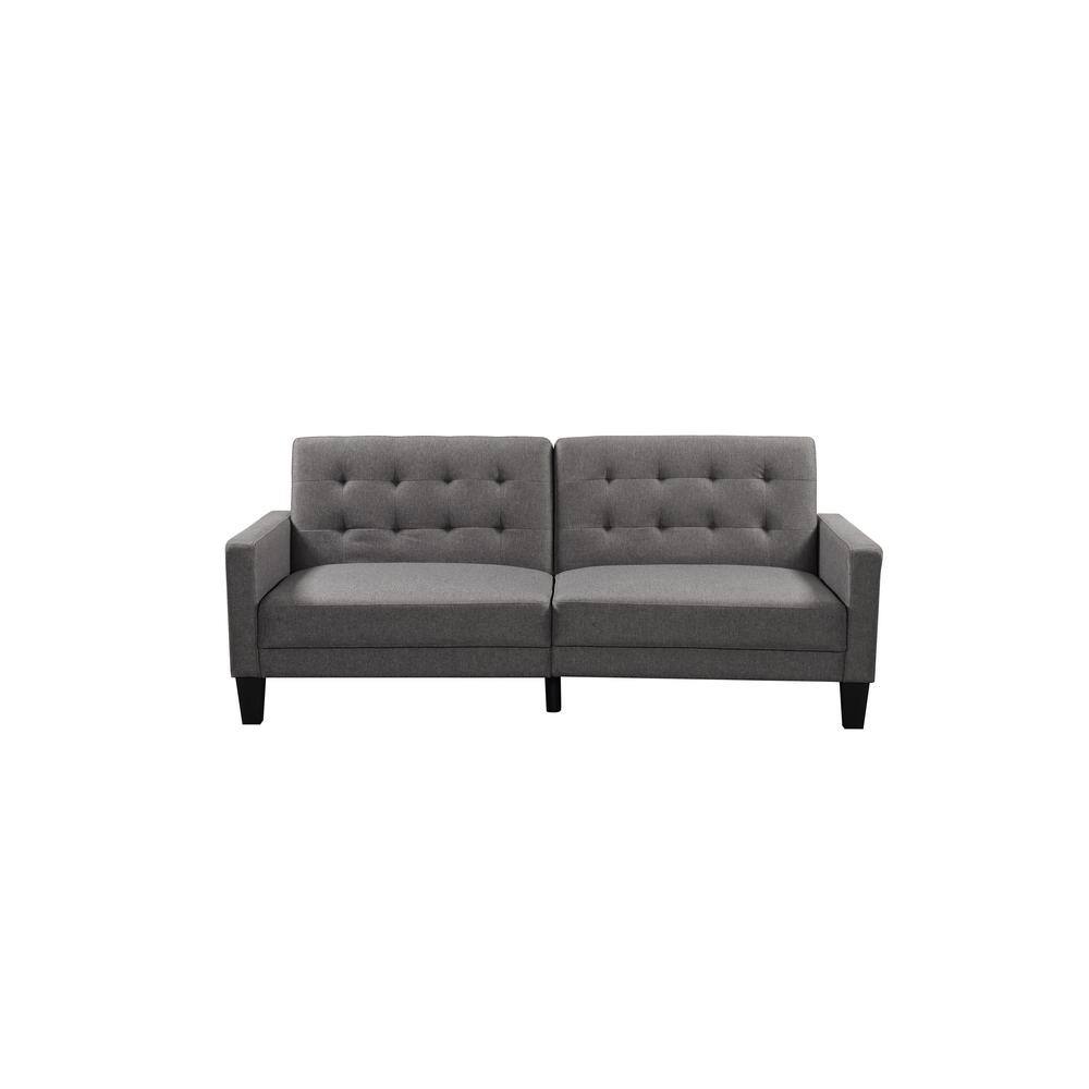 small grey sofa bed