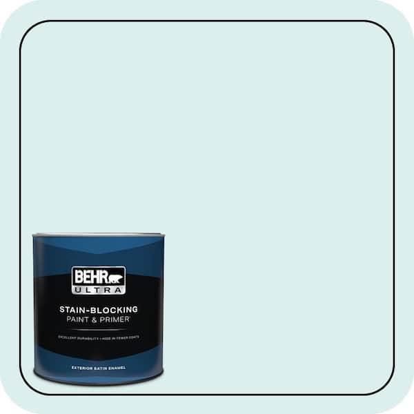 BEHR ULTRA 1 qt. #520C-1 Spring Rain Satin Enamel Exterior Paint & Primer