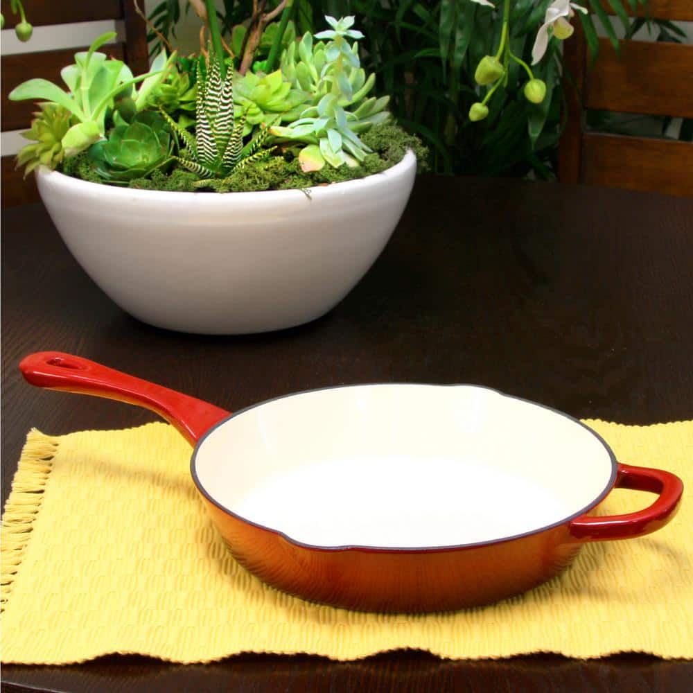 Crock-Pot - Crock Pot Artisan 10 in. Round Enameled Cast Iron Skillet - Thumbnail 5