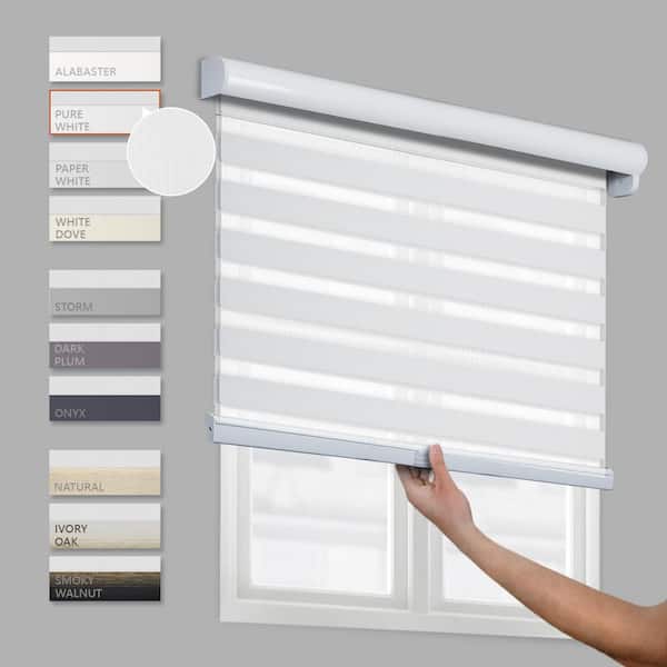 Chicology Cut-to-Size Pure White Cordless Light Filtering