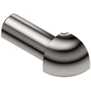 Rondec Polished Nickel Anodized Aluminum 3/8 in. x 1 in. Metal 90 Degree Outside Corner