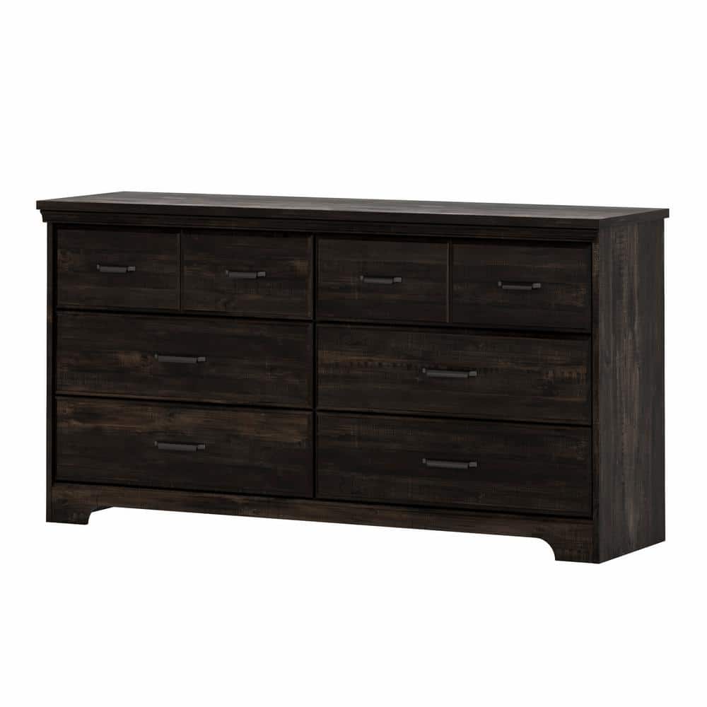 Cottage Charm Rubbed Black Double Nursery Dresser