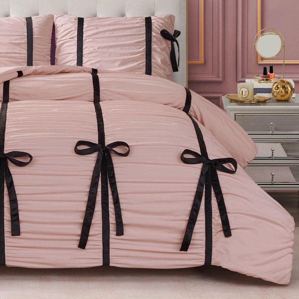 JUICY COUTURE Amelie Bows 2-Piece Light Pink Novelty Microfiber