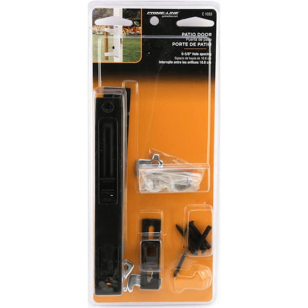 Prime-Line Black Diecast, Keyed Sliding Door Flush Handle Set C