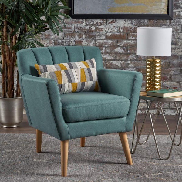 mid century modern teal chair