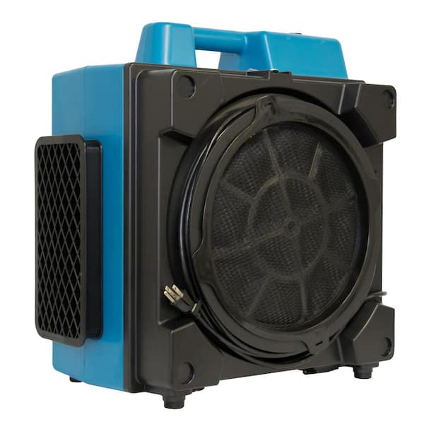 XPOWER 1500 sq. ft. 4-Stage Filtration HEPA Scrubber System Commercial Air Purifier in Blue