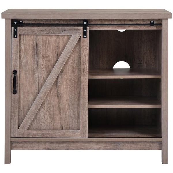 Unbranded 35.4 in. Yellow TV Stand with Shelves Fits TV's Up To 32 in.