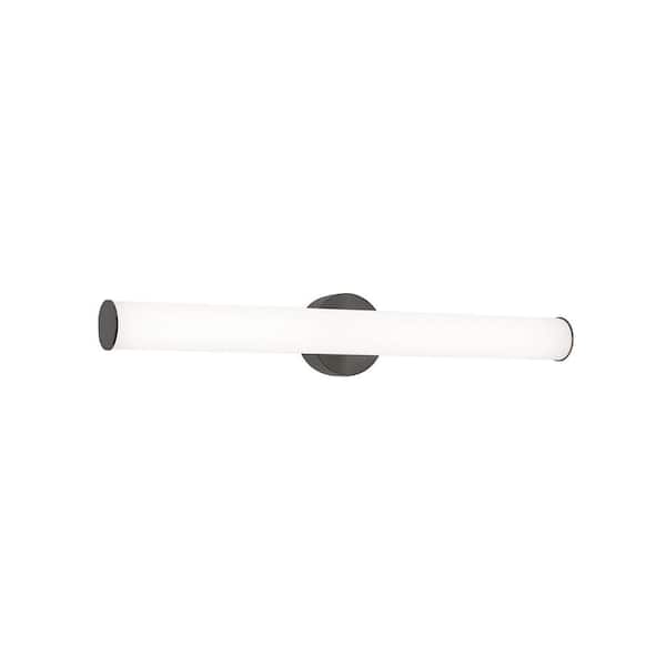 AFX Leia 4 in. 1-Light Black LED Vanity Light