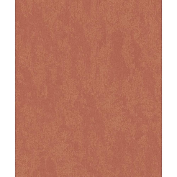 Unbranded Plain Paster Effect Red/Copper Pearlescent Finish Vinyl on Non-Woven Non-Pasted Wallpaper Roll