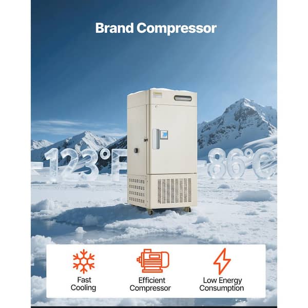 SKYSHALO Ultra Low Temp Freezer, 21.7 in. 0.99 cu. ft. Retro Mini