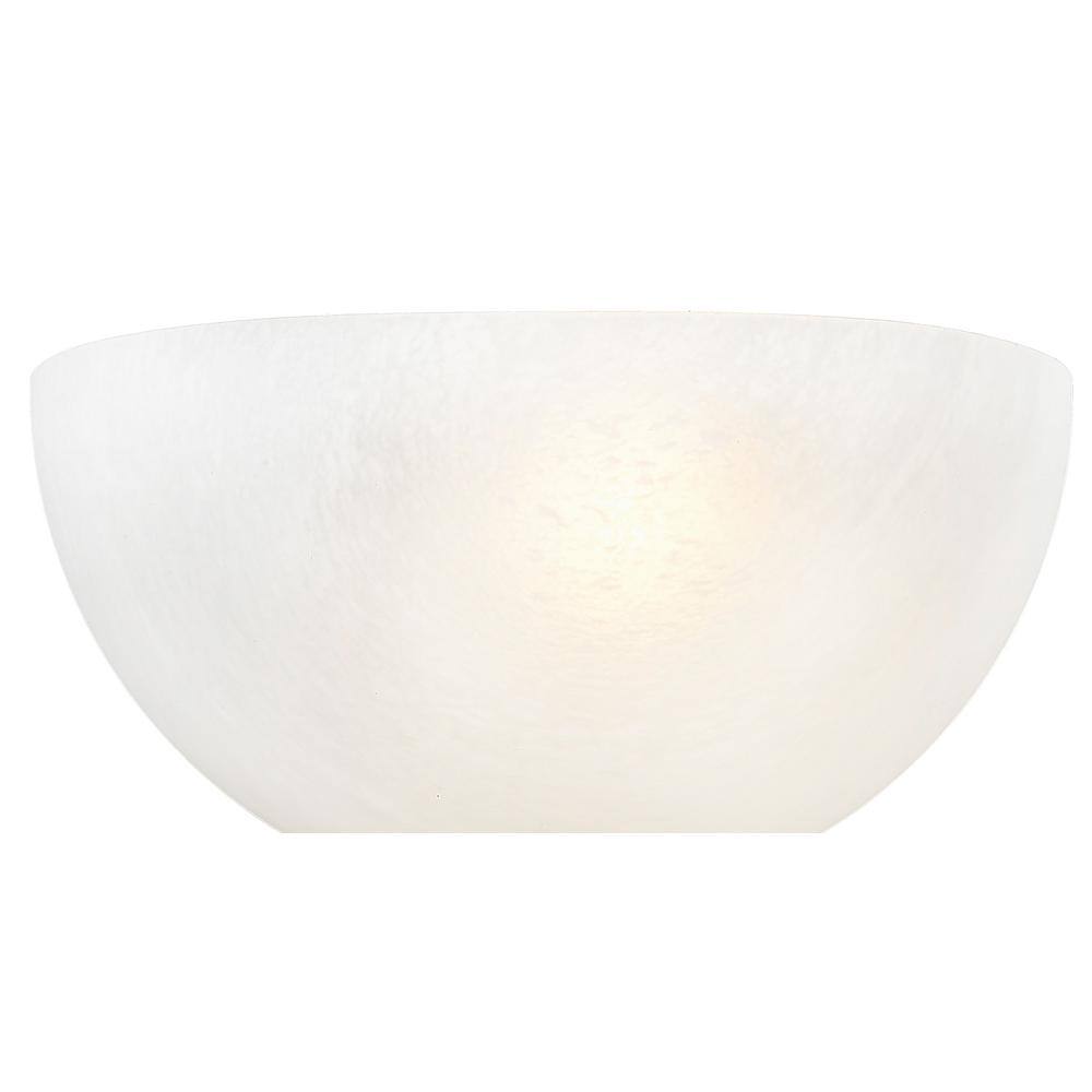 Contemporary White Dome 10" Metal Wall Sconce
