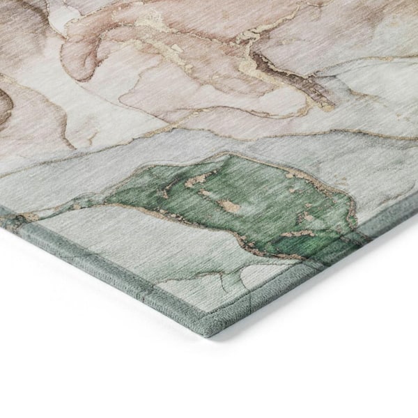 Beige 10 ft. x 14 ft. Chantille Machine Washable Indoor/Outdoor Geometric ACN500 Area Rug