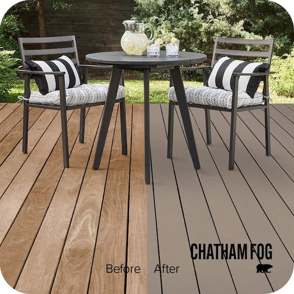 5 gal. #SC-154 Chatham Fog Solid Color Waterproofing Exterior Wood Stain and Sealer