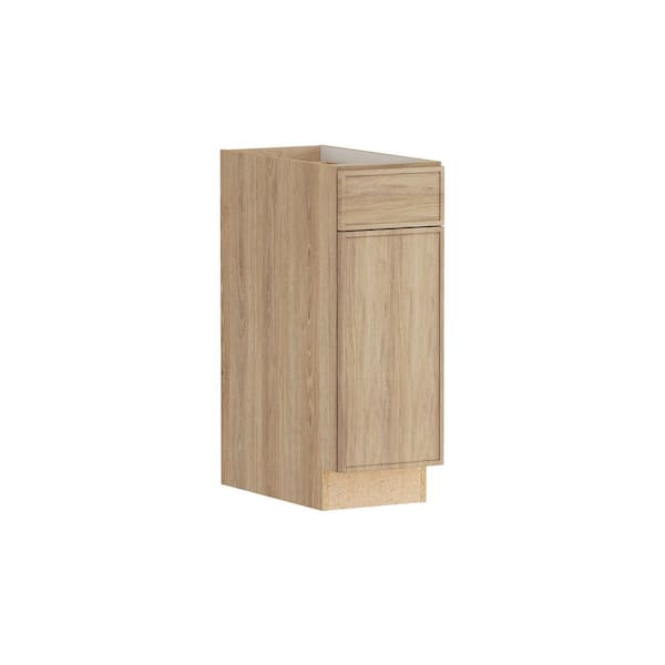 Designer Series Renly 12 in. W x 24 in. D x 34.5 in. H Assembled Slim Shaker Base Kitchen Cabinet in Sandstone