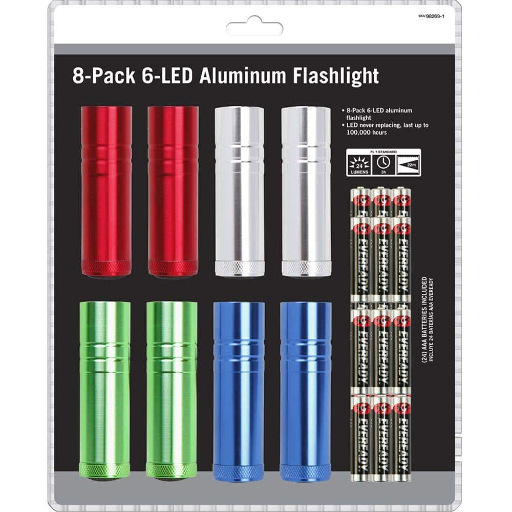 LED Flashlight (8 per Pack)