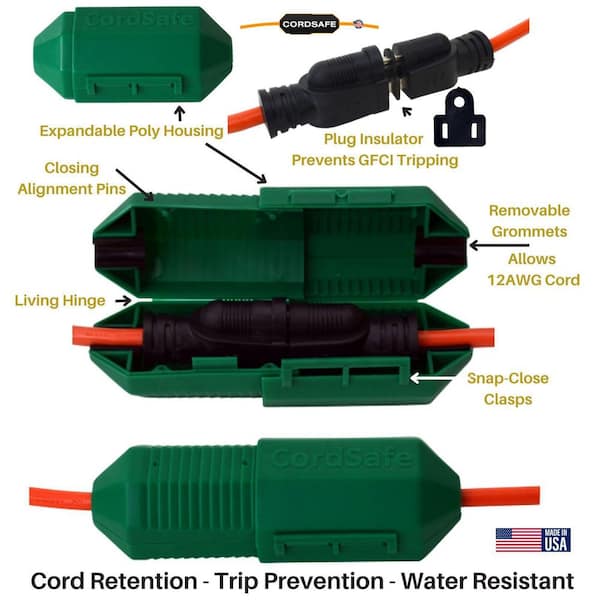 Outdoor Extension Cord Cover - Waterproof Plug Connector Safety Covers for  Outside