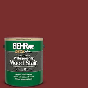 1 gal. #PPU2-02 Red Pepper Solid Color Waterproofing Exterior Wood Stain