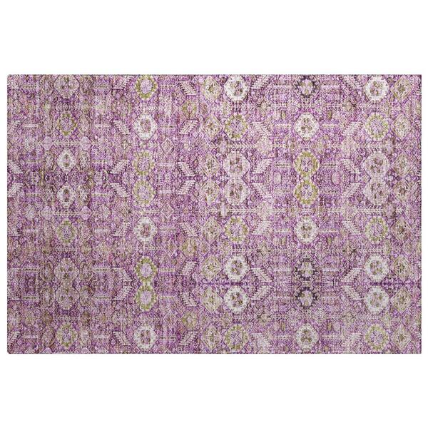 Dream Shag Premium Machine Washable Abstract ADS574 Lavender 2 ft. x 3 ft. Accent Rug