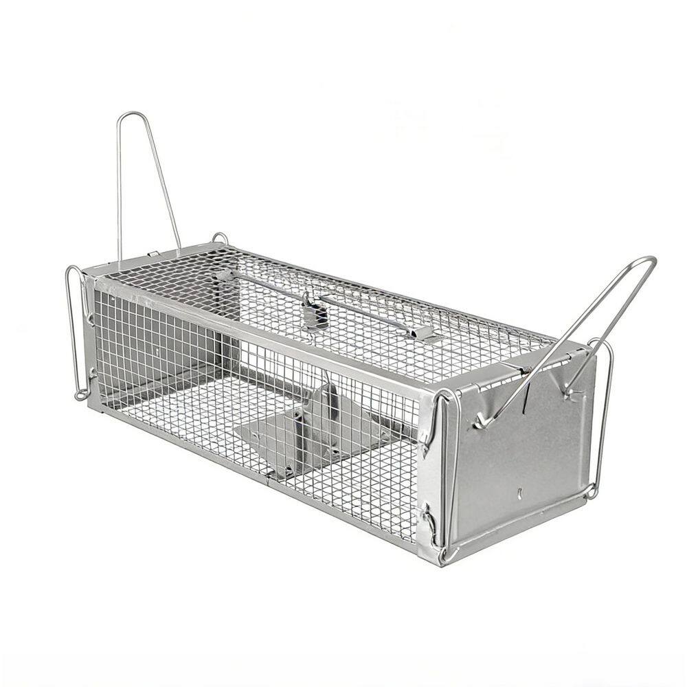 Triangular Rat Trap Humane Dual Door Rat Trap Cage, Live Capture Dense Mesh Rodent Trap ...